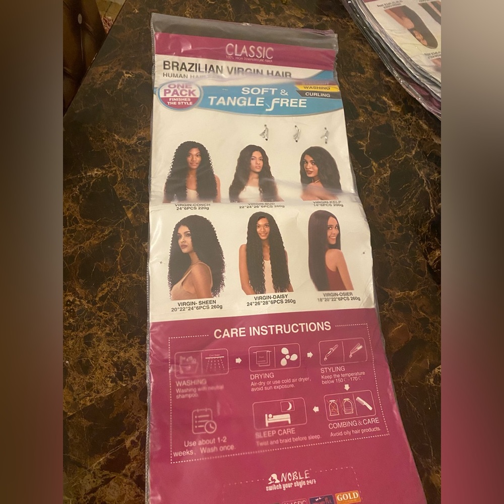 Pony tail 38” one plait hair with closure